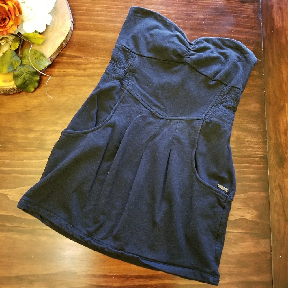 Billibong strapless dress with pockets